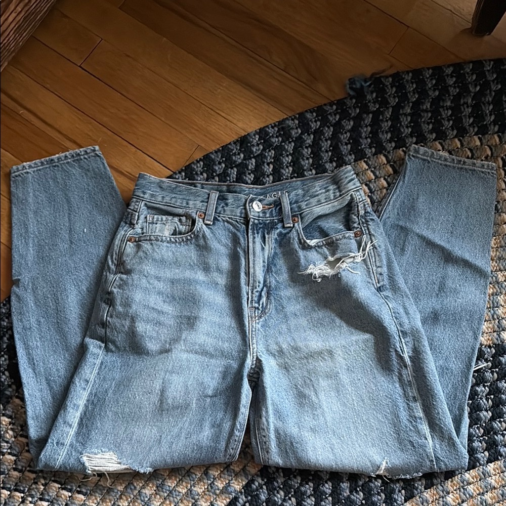American Eagle Outfitters Blue Straight Leg Jeans